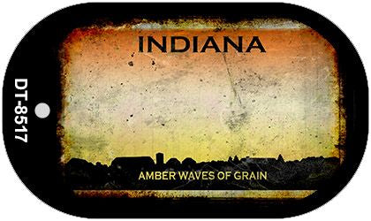Indiana Rusty Blank Novelty Metal Dog Tag Necklace DT-8517
