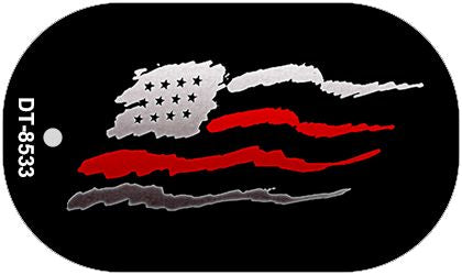 Fire Flag Novelty Dog Tag Necklace DT-8533