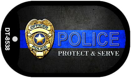 Protect and Serve Novelty Dog Tag Necklace DT-8538