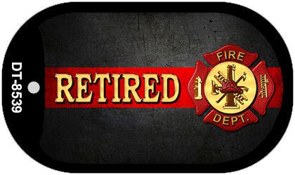 Retired Fire Novelty Dog Tag Necklace DT-8539