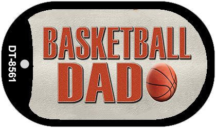Basketball Dad Novelty Metal Dog Tag Necklace DT-8561