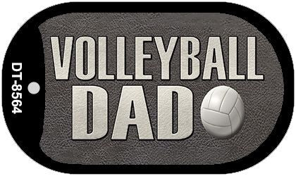 Volleyball Dad Novelty Metal Dog Tag Necklace DT-8564