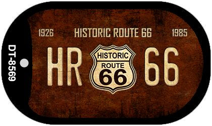 Historic Route 66 Metal Novelty Dog Tag Necklace DT-8569