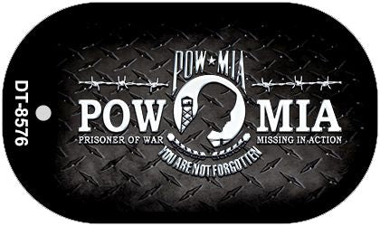 POW MIA Metal Novelty Dog Tag Necklace DT-8576