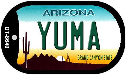 Yuma Arizona Novelty Metal Dog Tag Necklace DT-8649