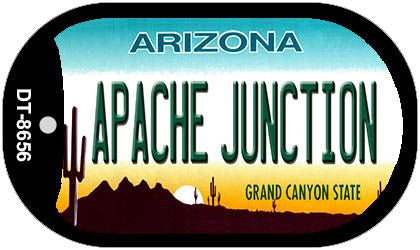 Apache Junction Arizona Novelty Metal Dog Tag Necklace DT-8656