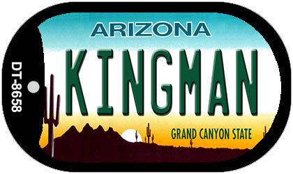 Kingman Arizona Novelty Metal Dog Tag Necklace DT-8658