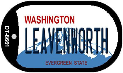 Leavenworth Washington Novelty Metal Dog Tag Necklace DT-8661