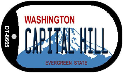 Capital Hill Washington Novelty Metal Dog Tag Necklace DT-8665