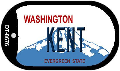 Kent Washington Novelty Metal Dog Tag Necklace DT-8676