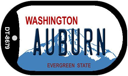 Auburn Washington Novelty Metal Dog Tag Necklace DT-8679