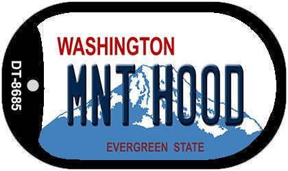 Mnt Hood Washington Novelty Metal Dog Tag Necklace DT-8685