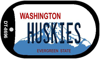 Huskies Washington Novelty Metal Dog Tag Necklace DT-8696