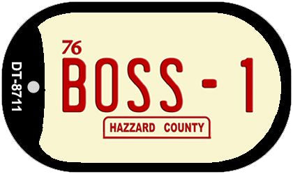 Boss-1 Novelty Metal Dog Tag Necklace DT-8711