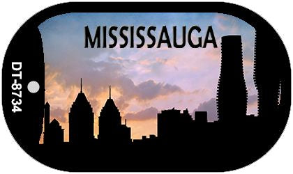 Mississauga Silhouette Novelty Metal Dog Tag Necklace DT-8734