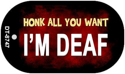 Honk All You Want Novelty Metal Dog Tag Necklace DT-8747