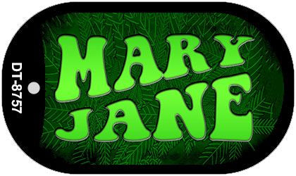 Mary Jane Novelty Metal Dog Tag Necklace DT-8757