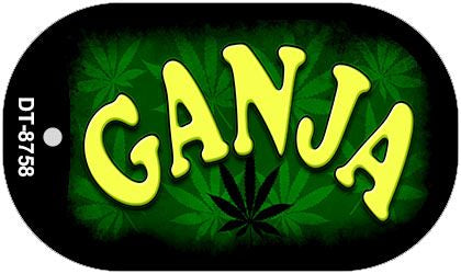 Ganja Novelty Metal Dog Tag Necklace DT-8758