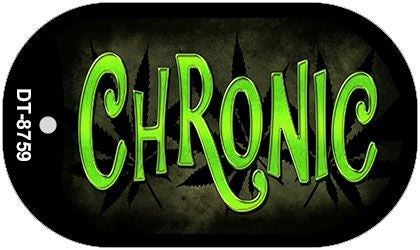 Chronic Novelty Metal Dog Tag Necklace DT-8759