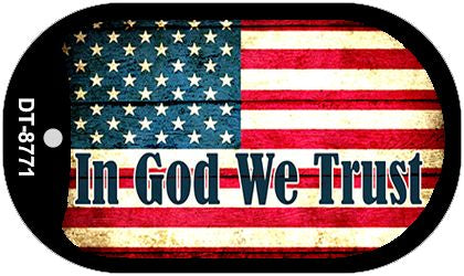 In God We Trust Metal Novelty Dog Tag Necklace DT-8771