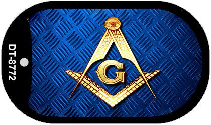 Freemasonry Novelty Metal Dog Tag Necklace DT-8772