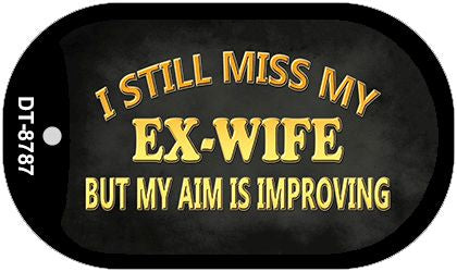 Ex Wife Novelty Metal Dog Tag Necklace DT-8787