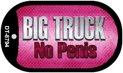 Big Truck No Penis Novelty Metal Dog Tag Necklace DT-8794