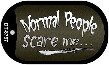 Normal People Novelty Metal Dog Tag Necklace DT-8797