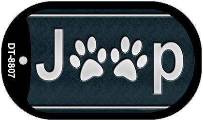 J**P Dog Paws Novelty Metal Dog Tag Necklace DT-8807