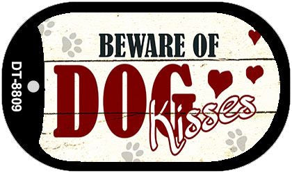 Beware of Dogs Novelty Metal Dog Tag Necklace DT-8809