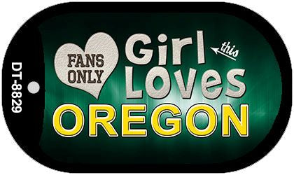 This Girl Loves Her Oregon Novelty Metal Dog Tag Necklace DT-8829