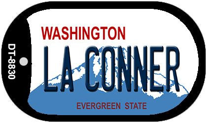 LA Conner Washington Novelty Metal Dog Tag Necklace DT-8830