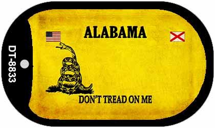 Alabama Do Not Tread Novelty Metal Dog Tag Necklace DT-8833