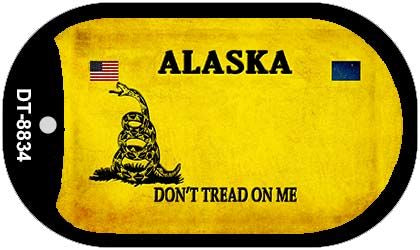 Alaska Do Not Tread Novelty Metal Dog Tag Necklace DT-8834