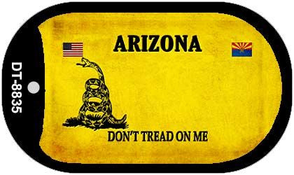 Arizona Do Not Tread Novelty Metal Dog Tag Necklace DT-8835