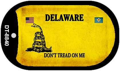 Delaware Do Not Tread Novelty Metal Dog Tag Necklace DT-8840