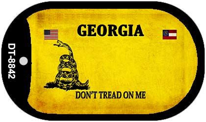 Georgia Do Not Tread Novelty Metal Dog Tag Necklace DT-8842
