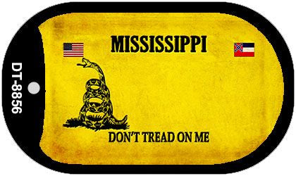 Mississippi Do Not Tread Novelty Metal Dog Tag Necklace DT-8856