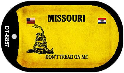 Missouri Do Not Tread Novelty Metal Dog Tag Necklace DT-8857