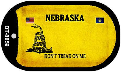 Nebraska Do Not Tread Novelty Metal Dog Tag Necklace DT-8859
