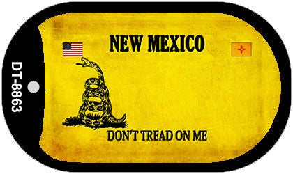 New Mexico Do Not Tread Novelty Metal Dog Tag Necklace DT-8863