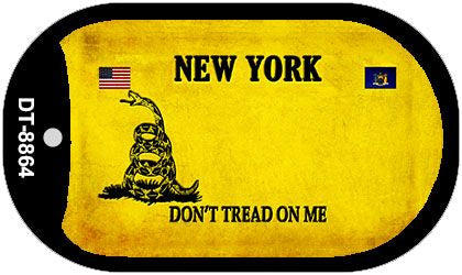 New York Do Not Tread Novelty Metal Dog Tag Necklace DT-8864