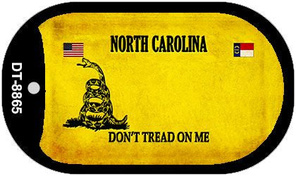 North Carolina Do Not Tread Novelty Metal Dog Tag Necklace DT-8865