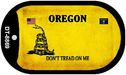 Oregon Do Not Tread Novelty Metal Dog Tag Necklace DT-8869