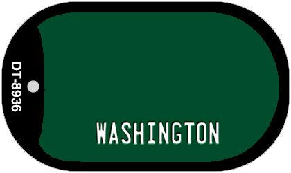 Washington State Blank Novelty Metal Dog Tag Necklace DT-8936