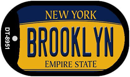 Brooklyn New York Novelty Metal Dog Tag Necklace DT-8951