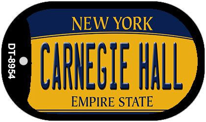 Carnegie Hall New York Novelty Metal Dog Tag Necklace DT-8954