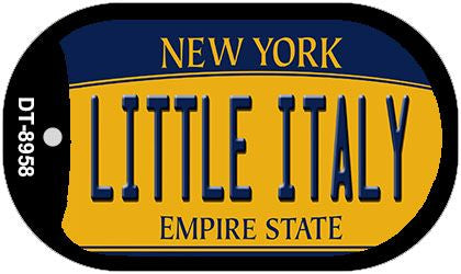 Little Italy New York Novelty Metal Dog Tag Necklace DT-8958