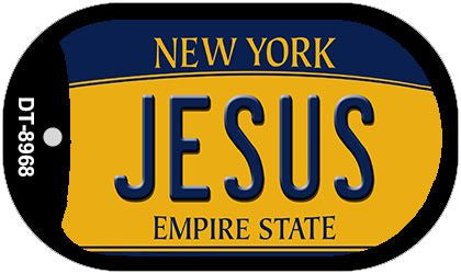 Jesus New York Novelty Metal Dog Tag Necklace DT-8968