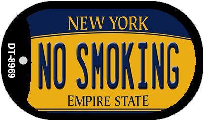 No Smoking New York Novelty Metal Dog Tag Necklace DT-8969